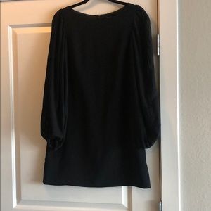 Black shift dress